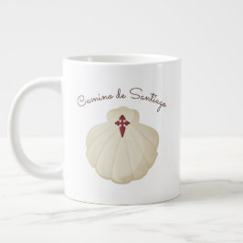 Café Grande Caneca de Design de Peregrinação a Santiago