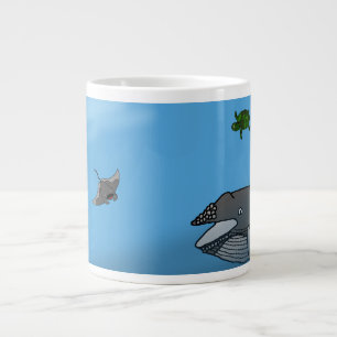 Café Grande Caneca de escape do oceano
