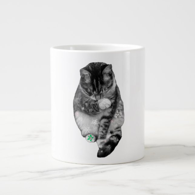 Café Grande Caneca de Férias Pata Geada (Frente)
