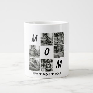 Café Grande Caneca de Foto da Mamãe Personalizada: Dia das Mãe