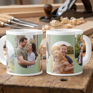 Café Grande Caneca de Foto Gigante - personalizada com 4 das s