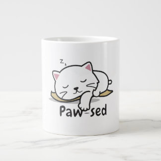 Café Grande Caneca de Gato Adormecido – Perfeita para Golinhos