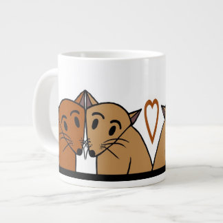 Café Grande Caneca de gatos