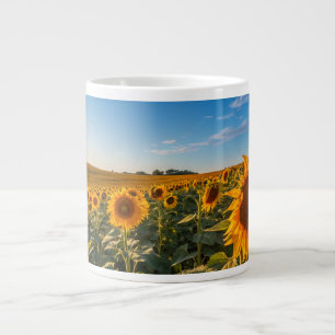 Café Grande Caneca de Girassol Brilhante - Dotação Floral Chee
