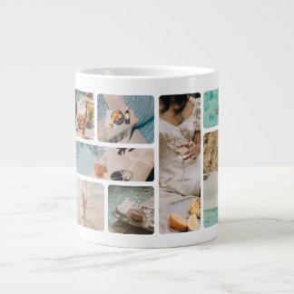 Café Grande Caneca de Grade de 8 Fotos | Presente de Caneca de