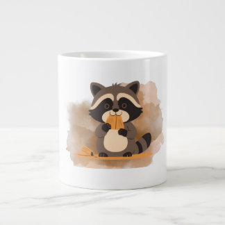 Café Grande Caneca de Guaxinim Fofa