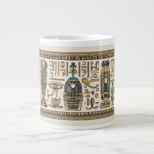 Café Grande Caneca de Hieróglifo Egípcio Faraônico