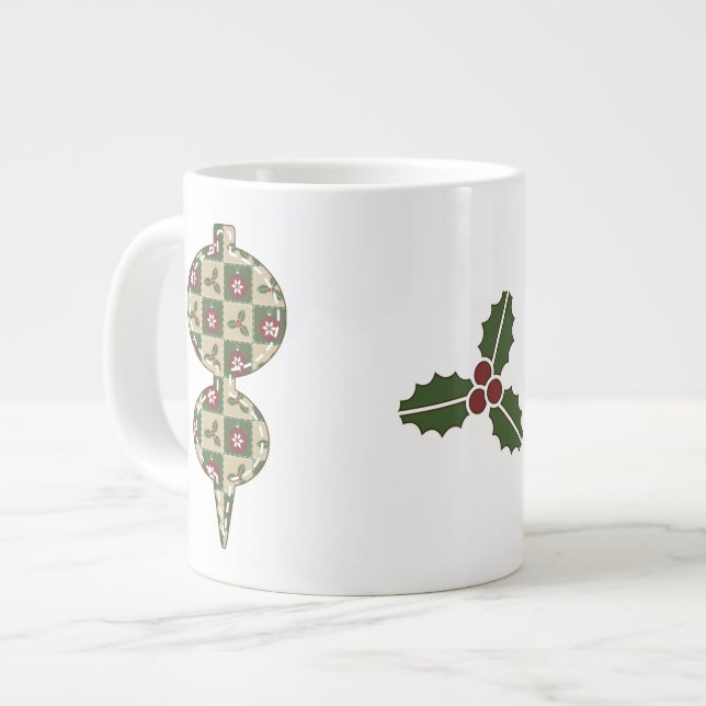 Café Grande Caneca de Natal (Frente Esquerda)