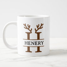 Caneca de Natal com Rena, Personalizada de inverno