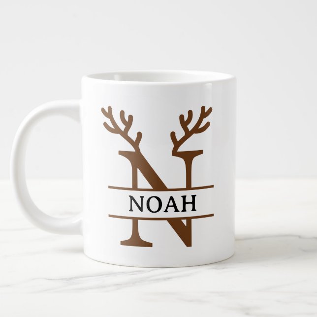 Café Grande Caneca de Natal das renas de Natal, Inverno person (Esquerda)
