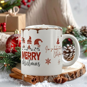 Café Grande Caneca de Natal de Gnome Fofa