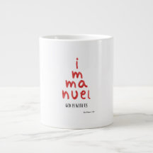 Caneca de Natal Immanuel Deus Está Conosco