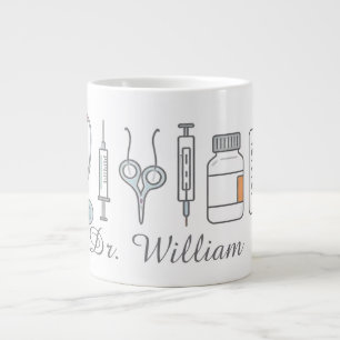 Café Grande Caneca de Nome Personalizado Minimalista Estilo