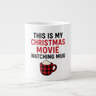 Café Grande Caneca de Observação de Filme de Natal Engraçado •