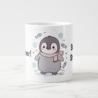 Café Grande Caneca de Pinguim Kawaii Fofo – Fique Aconchegado,