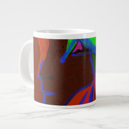 Café Grande Caneca de Porcelana Rainha das Sereias