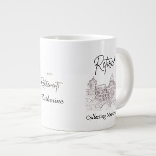 Café Grande Caneca de Presente para Aposentados Viajantes