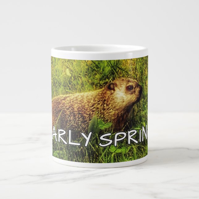 Café Grande Caneca de Primavera precoce (Frente)
