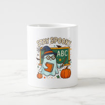 Caneca de Professor Fantasma Fique Assustador para