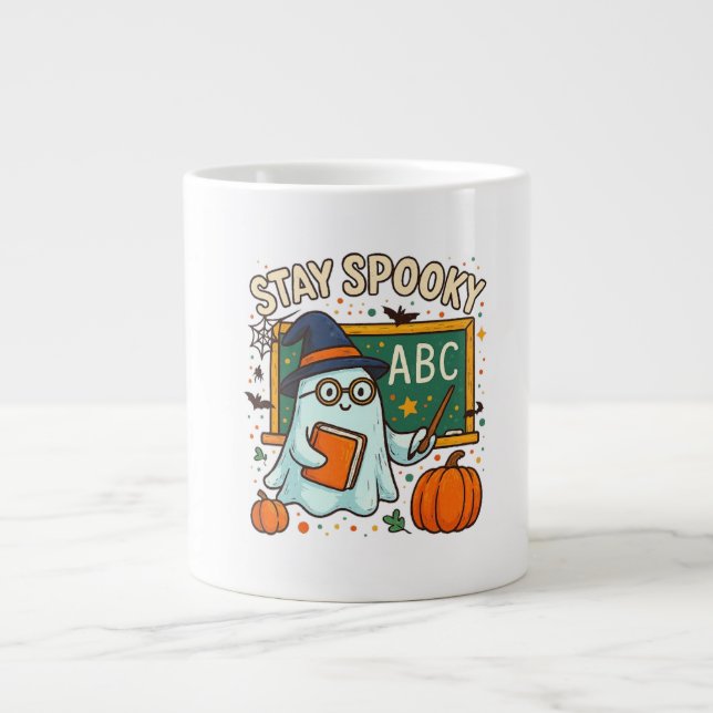Café Grande Caneca de Professor Fantasma Fique Assustador para (Frente)