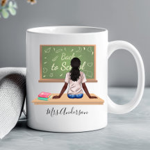 Caneca de Professor Quadro Negro Volta às Aulas Pr