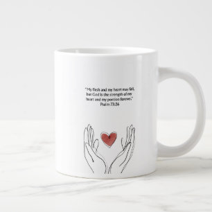 Café Grande Caneca de Versículo Bíblico Cristão Presente de