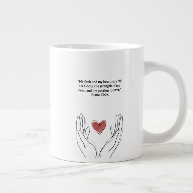 Café Grande Caneca de Versículo Bíblico Cristão | Presente de  (Direita)