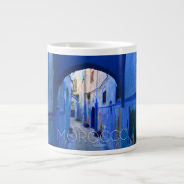 Café Grande Caneca de viagem de Chefchaouen em Marrocos