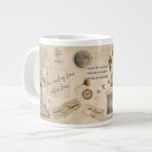 Café Grande Caneca de vinheta com Urdu Arabe persa texto em in
