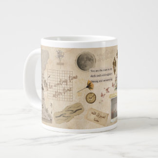Café Grande Caneca de vinheta com Urdu Arabe persa texto em in