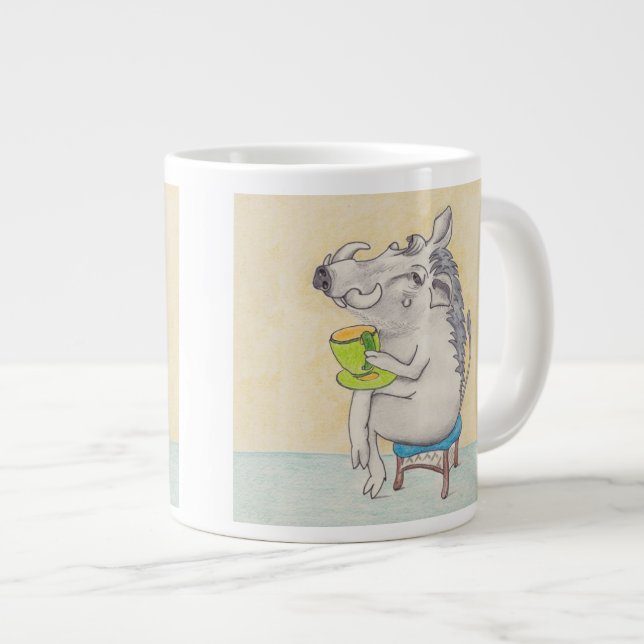 Café Grande Caneca de Warthog. (Frente Esquerda)