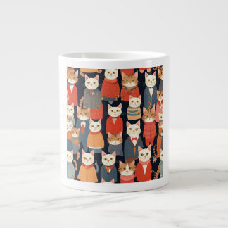 Café Grande Caneca design de gatos