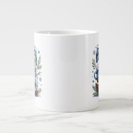 Café Grande Caneca Especial Homem de Neve de Inverno