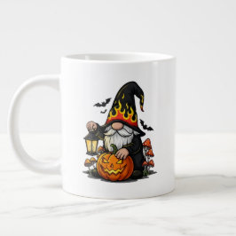 Café Grande Caneca Especial Jumbo Gnome de Halloween