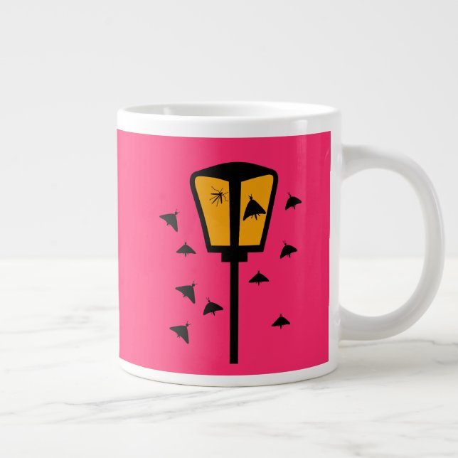 Café Grande Caneca Especial Luz de Rua e Mariposas (Direita)