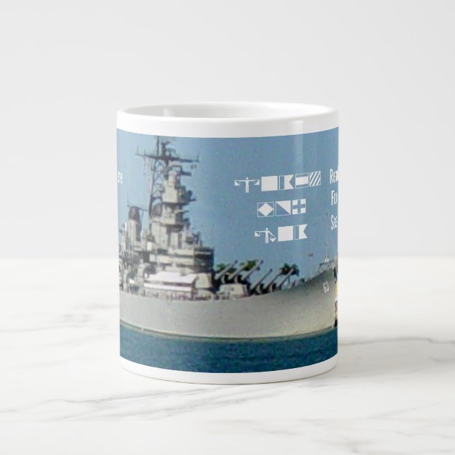 Café Grande Caneca Especialidade Navio de Batalha (Frente)