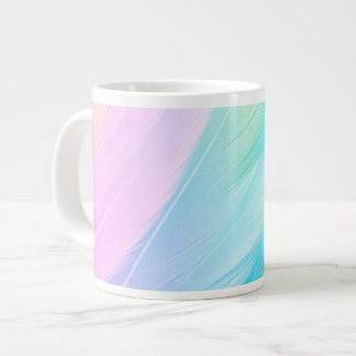 Café Grande Caneca Estética de Pastel Suave
