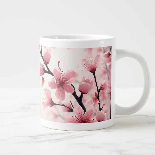 Café Grande caneca florada de cereja (Direita)