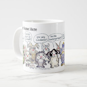 Café Grande Caneca Gigante de 19 Coelhos de Desenho Animado