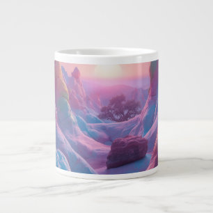 Café Grande Caneca Gigante de Arte Fantasia com Paisagem Paste