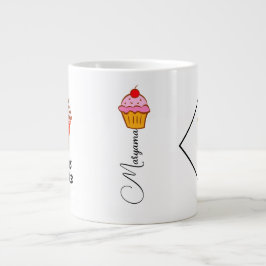 Café Grande Caneca Individual para Micro-ondas (Caneca de Bolo