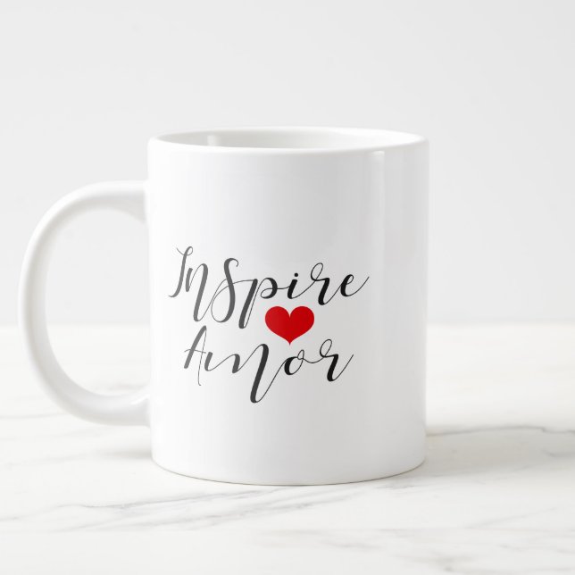 Café Grande Caneca inspiradora de amor (Esquerda)