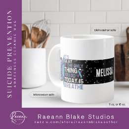 Café Grande Caneca Jumbo de Cerâmica Prevenção ao Suicídio Tud