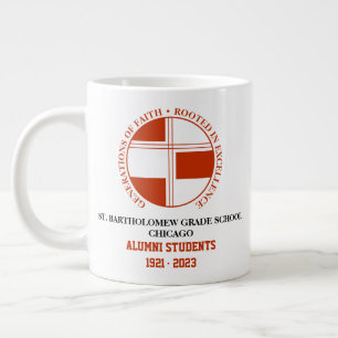 Café Grande Caneca Jumbo de Ex-Alunos da St. Bartholomew Grade