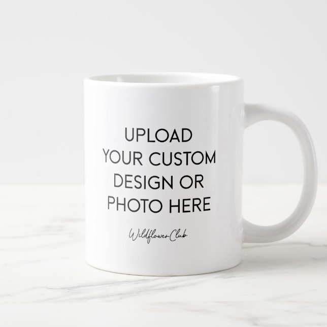 Café Grande Caneca Jumbo de Presente Personalizado 20oz. (Direita)