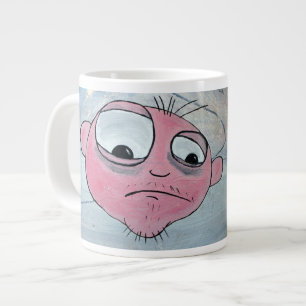Café Grande Caneca Jumbo de Rosto Louco e Bonito!