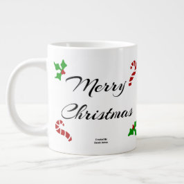 Café Grande Caneca Jumbo Desejos de Natal