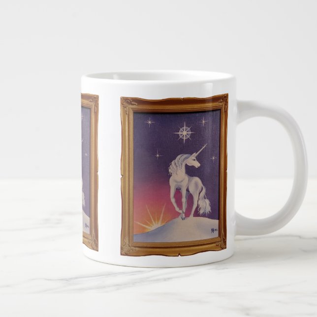 Café Grande Caneca Jumbo Unicórnio de Gelo (Direita)