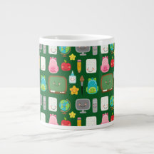 Caneca Kawaii de Suprimentos Escolares Fofos