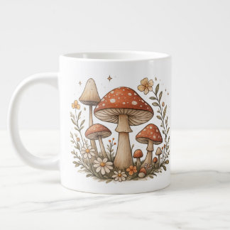 Café Grande Caneca Mágica de Cogumelo
